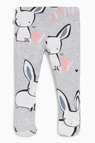 Grey Bunny Leggings (0mths-2yrs)